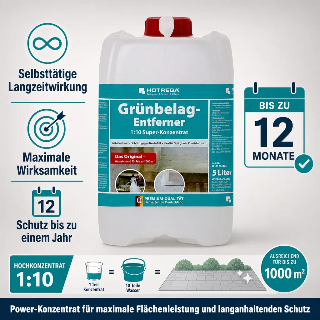 HOTREGA Grünbelag Entferner 1:10 Super Konzentrat 5 Liter