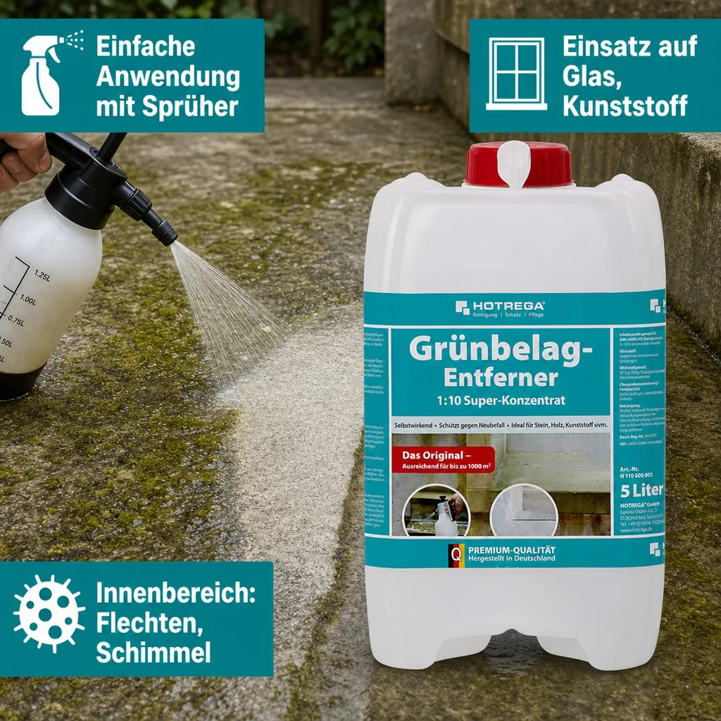 HOTREGA Grünbelag Entferner 1:10 Super Konzentrat 5 Liter