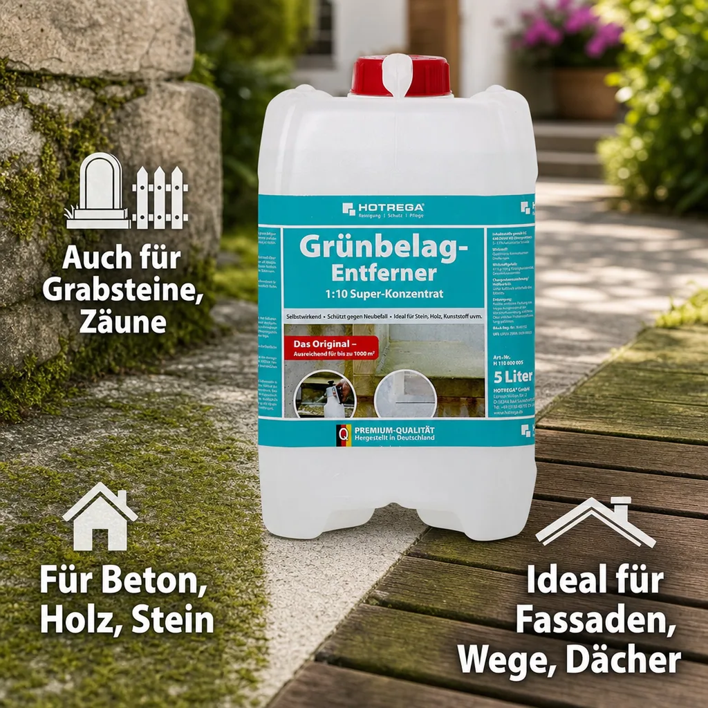 HOTREGA Grünbelag Entferner 1:10 Super Konzentrat 5 Liter