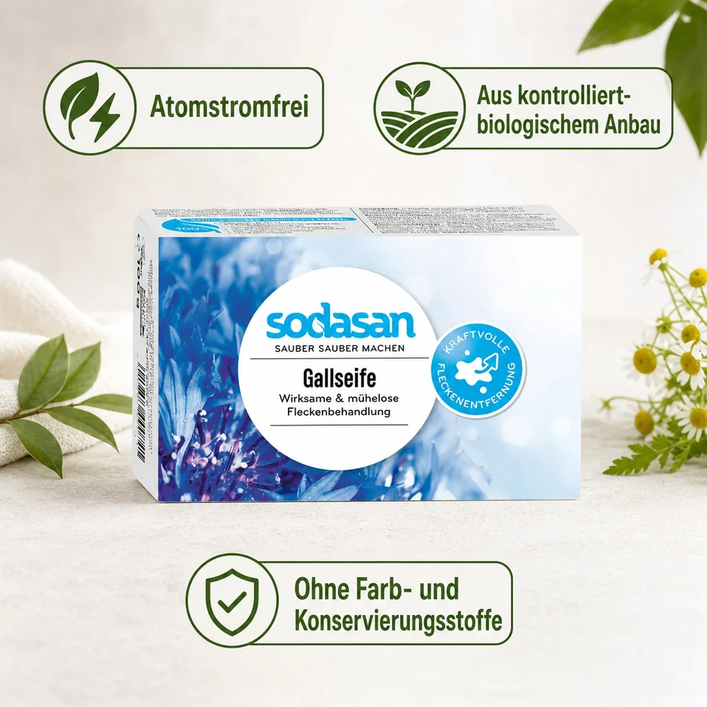 SODASAN Gallseife 100 g Stück