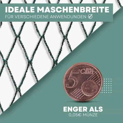 Teichschutznetz 4x5m, Teichnetz, Laubschutz, UV-beständig, Reißfest