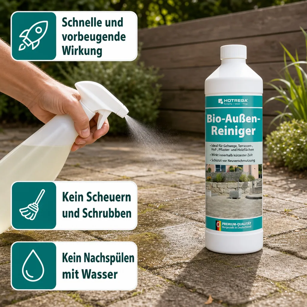 HOTREGA Bio Außen Reiniger 1 Liter Konzentrat