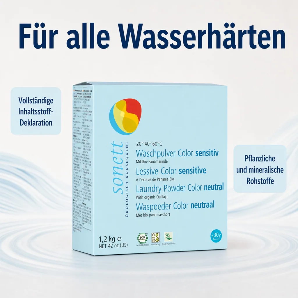 SONETT Waschmittel Pulver Color 1,2 kg sensitiv