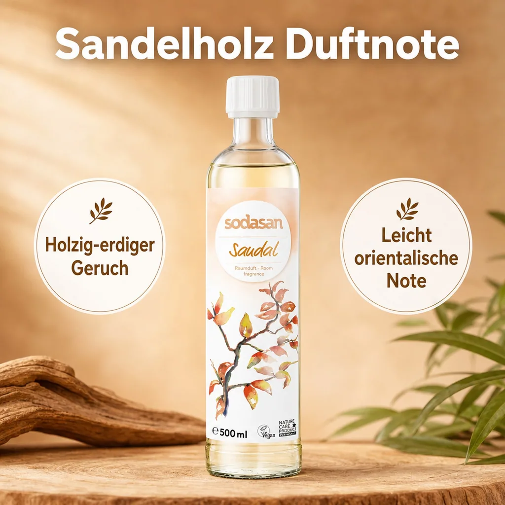 SODASAN Raumduft senses SANDELHOLZ 500ml Nachfüller