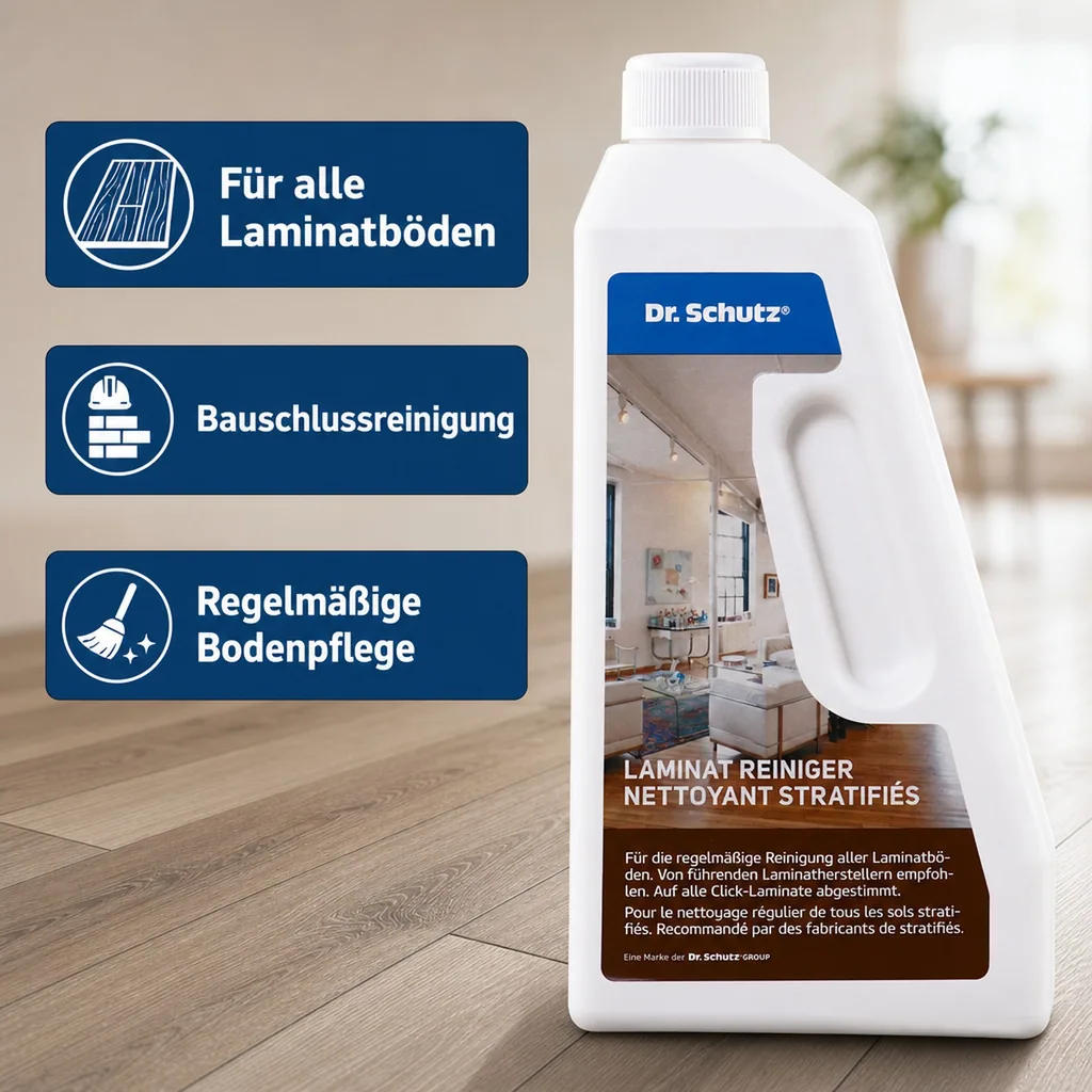 DR. SCHUTZ Laminat Reiniger 750ml Neutralreiniger für alle Laminatböden