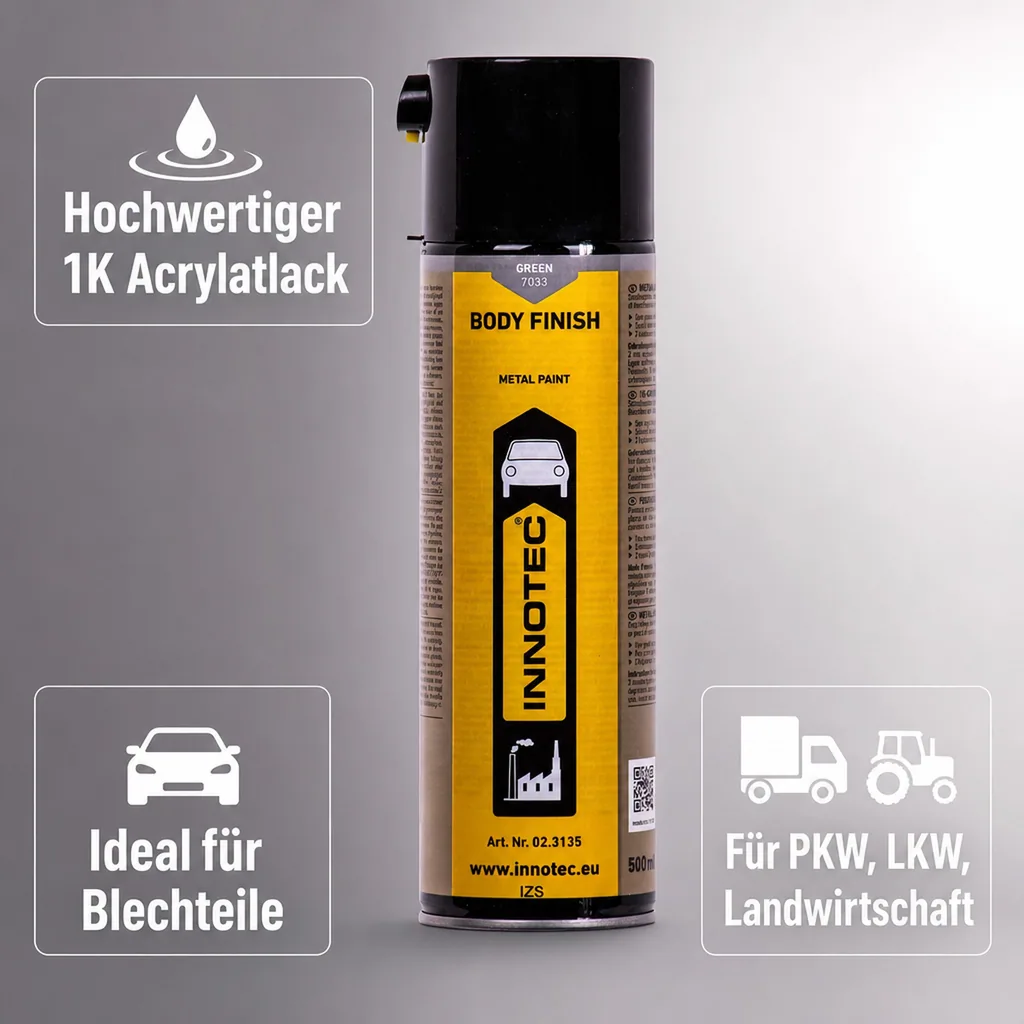 INNOTEC Body Finish 500ml grün Karosserielack