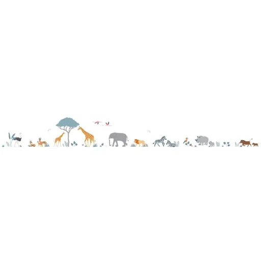 Lilipinso Wandsticker A3 Savannentiere mit Baum