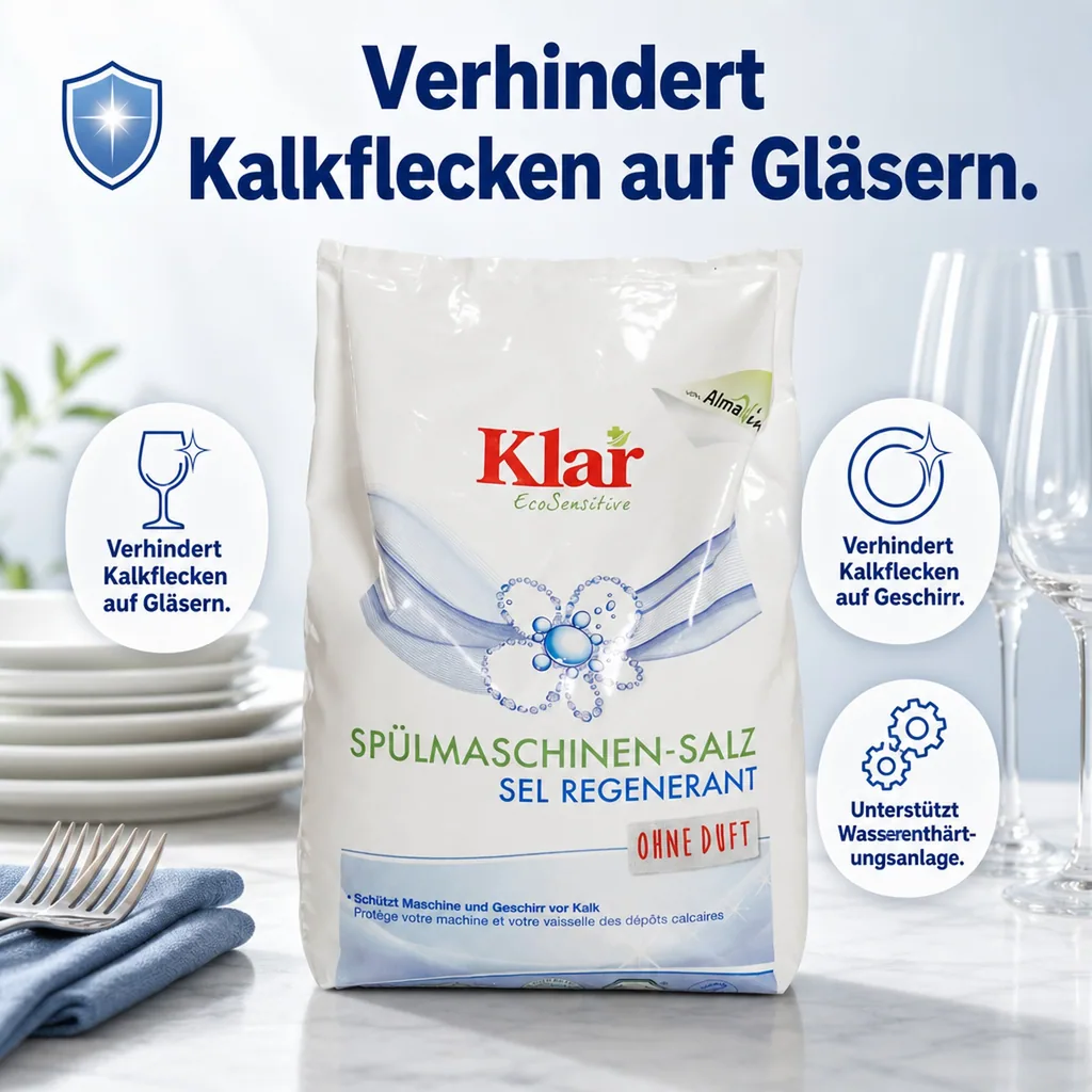 KLAR Spülmaschinensalz 2kg Beutel