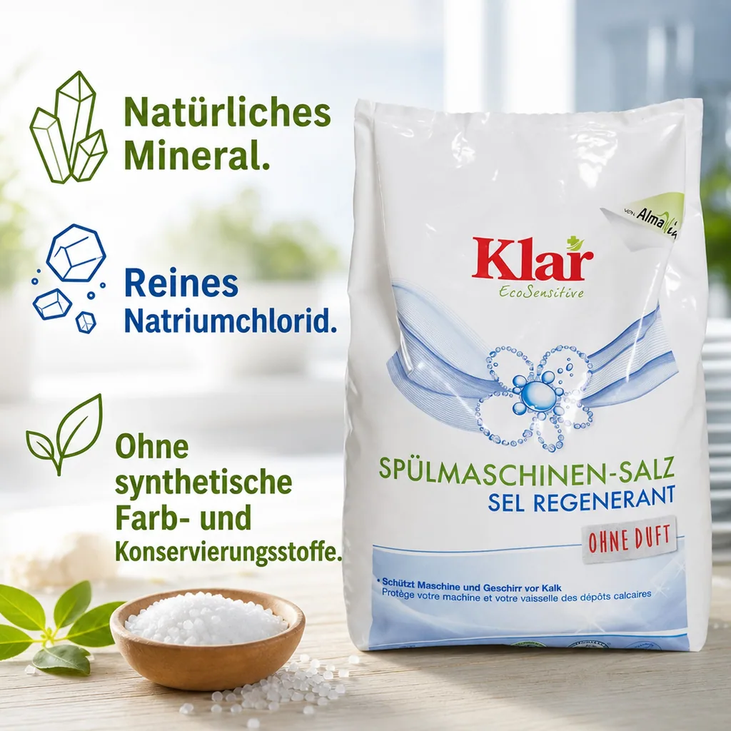 KLAR Spülmaschinensalz 2kg Beutel