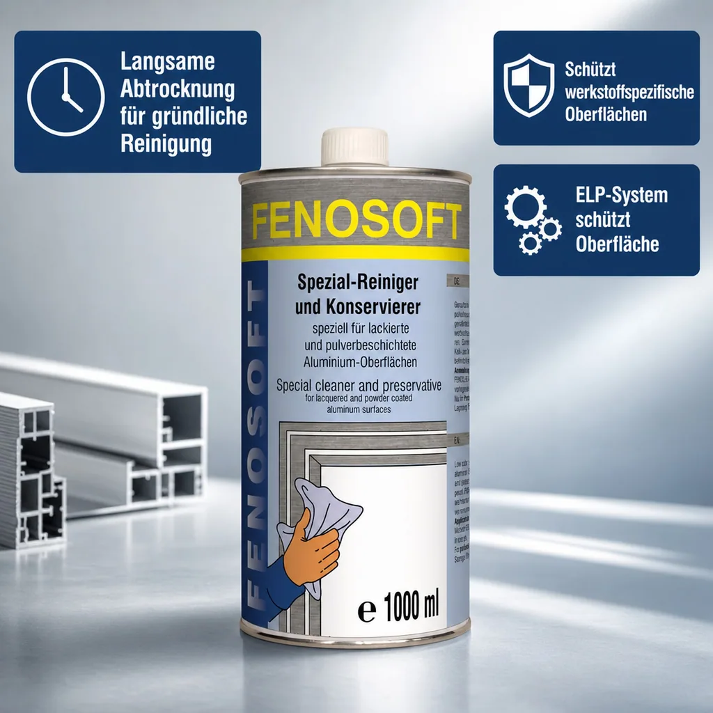 FENOPLAST Fenosoft Spezial-Reiniger und Konservierer für AL Profile 1 Liter