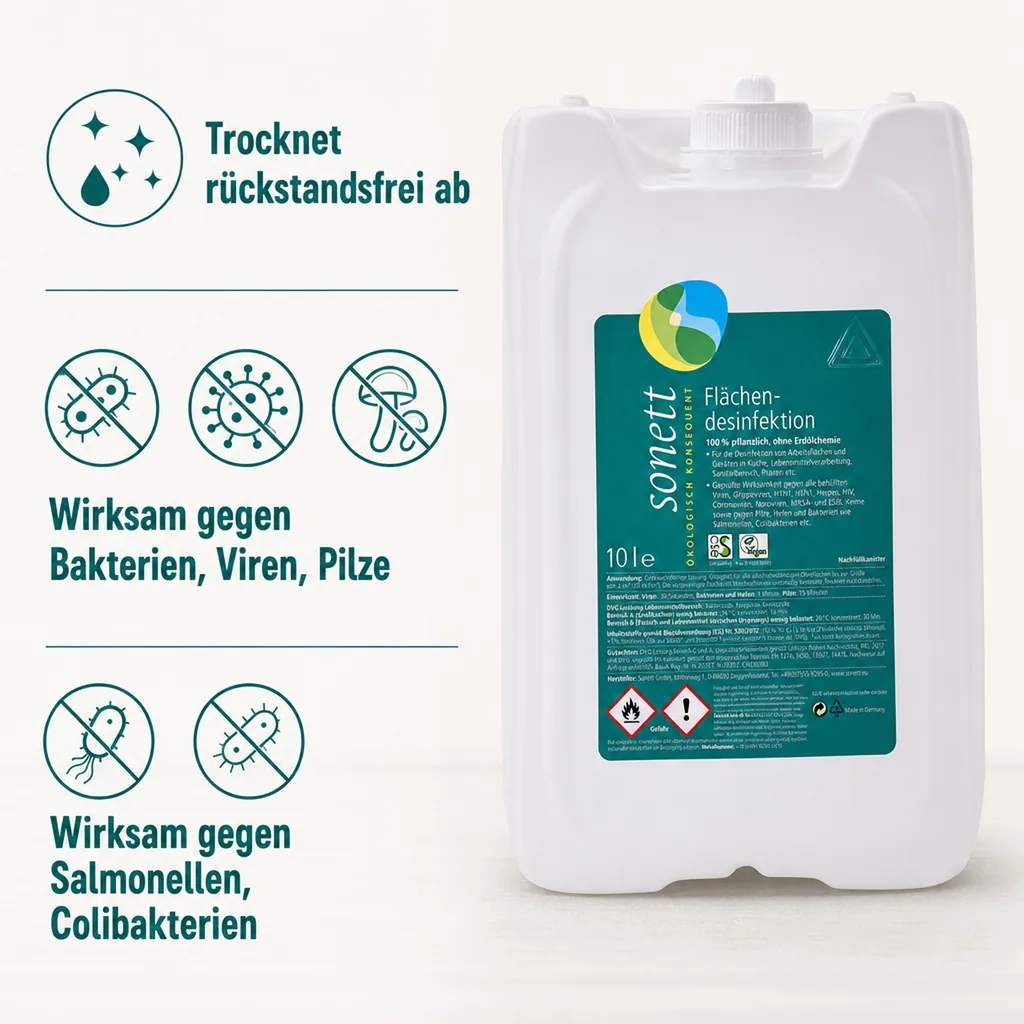 SONETT Flächendesinfektion 10 Liter DVG gelistet