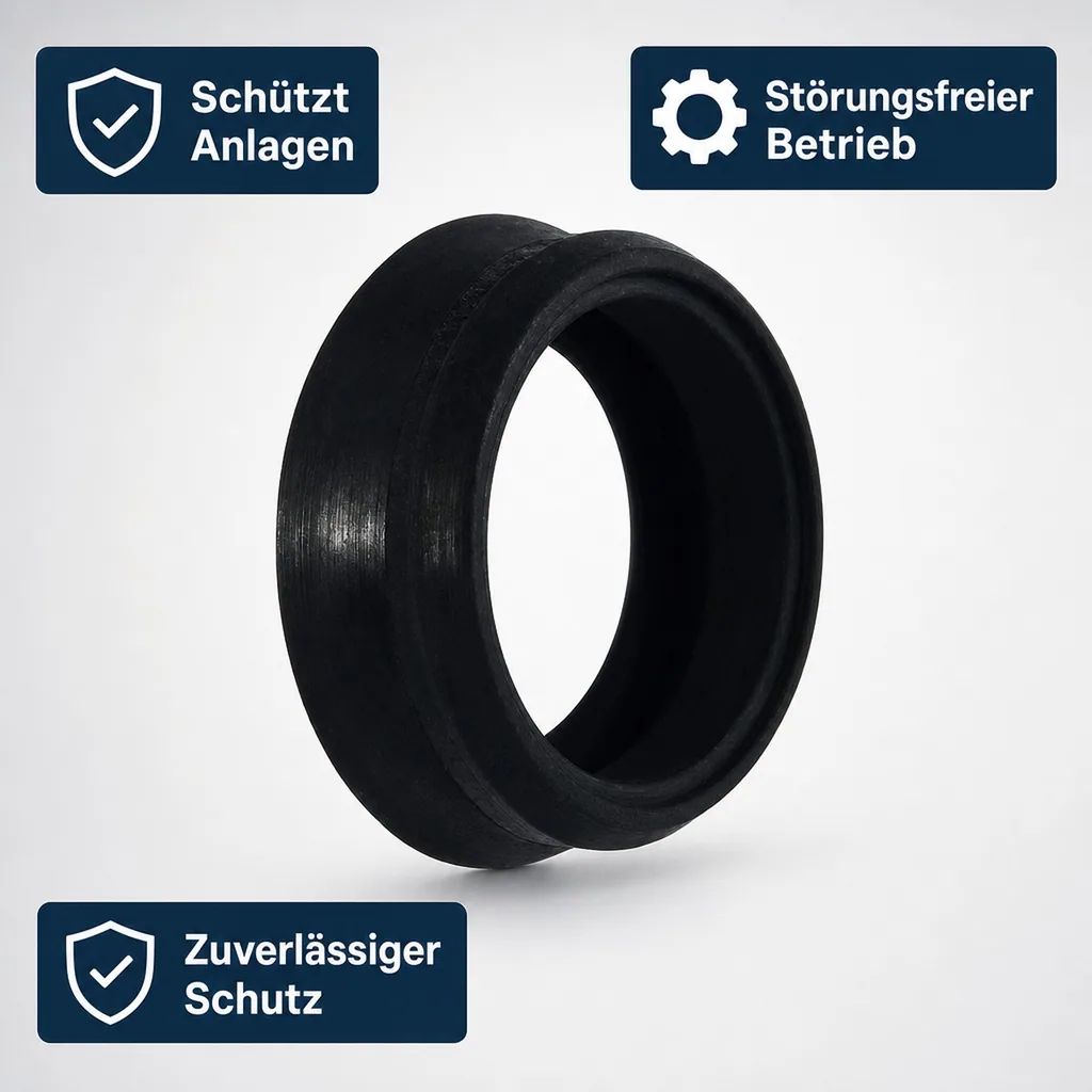 Klauenkupplung Dichtung, NBR Perbunan, KTW-A W-270, Schwarz