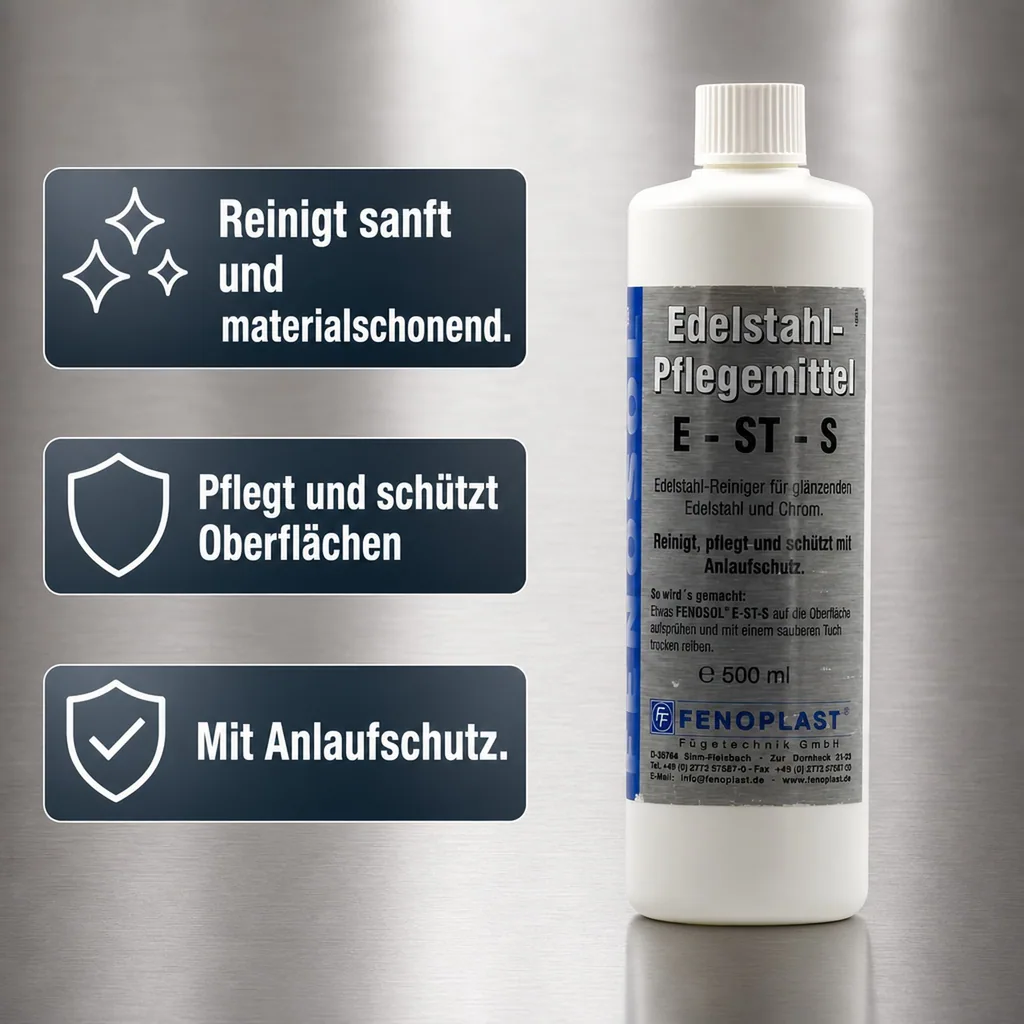 FENOPLAST Fenosol Edelstahlreiniger E-ST-S 500ml Pflegereiniger