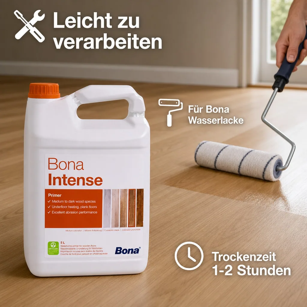 BONA Intense 5 Liter Grundlack Intensivierung der Holzfarbe