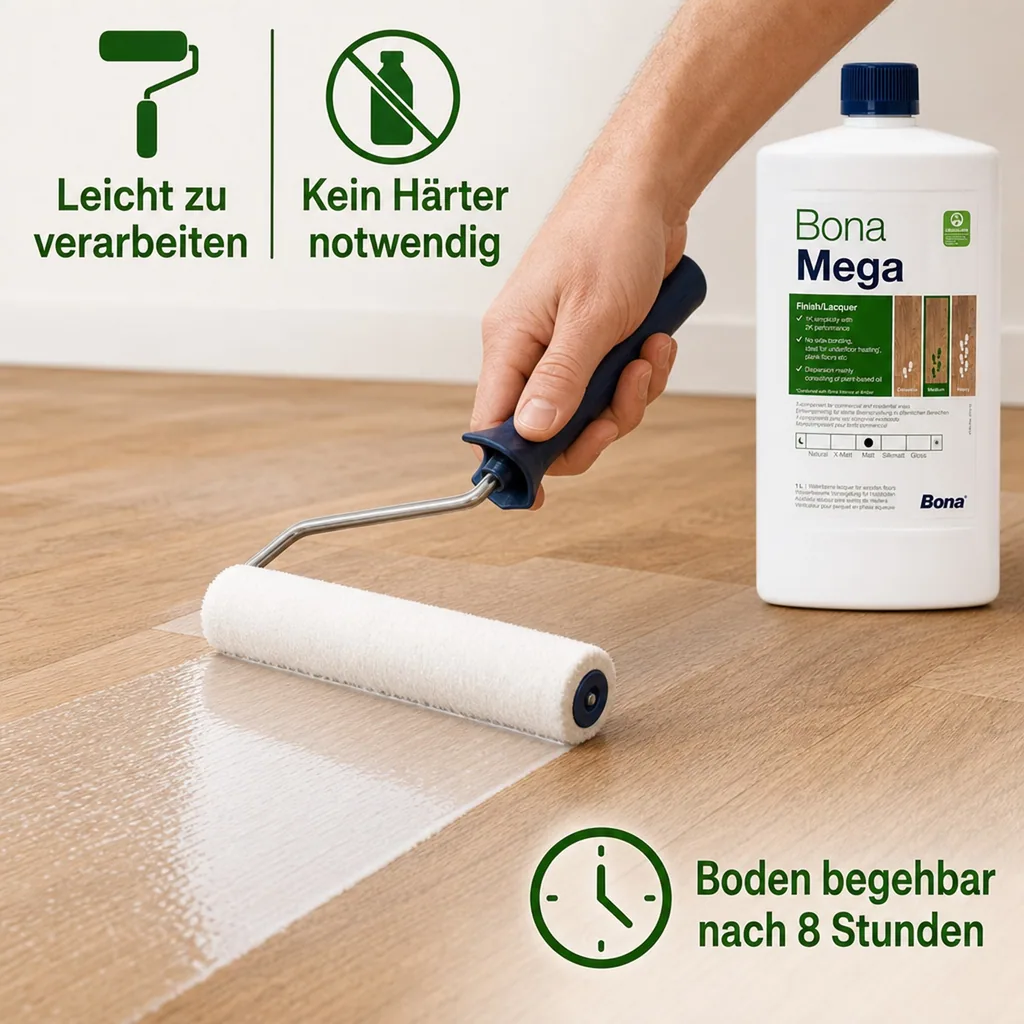 BONA MEGA Parkettlack matt 1 Liter