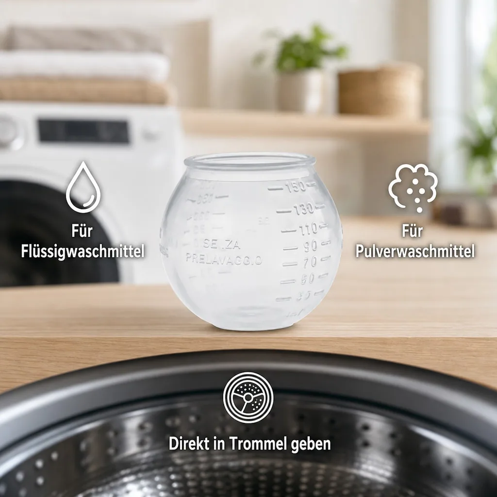 SONETT Waschkugel & Dosierkugel 150 ml in 20 ml-Teilung