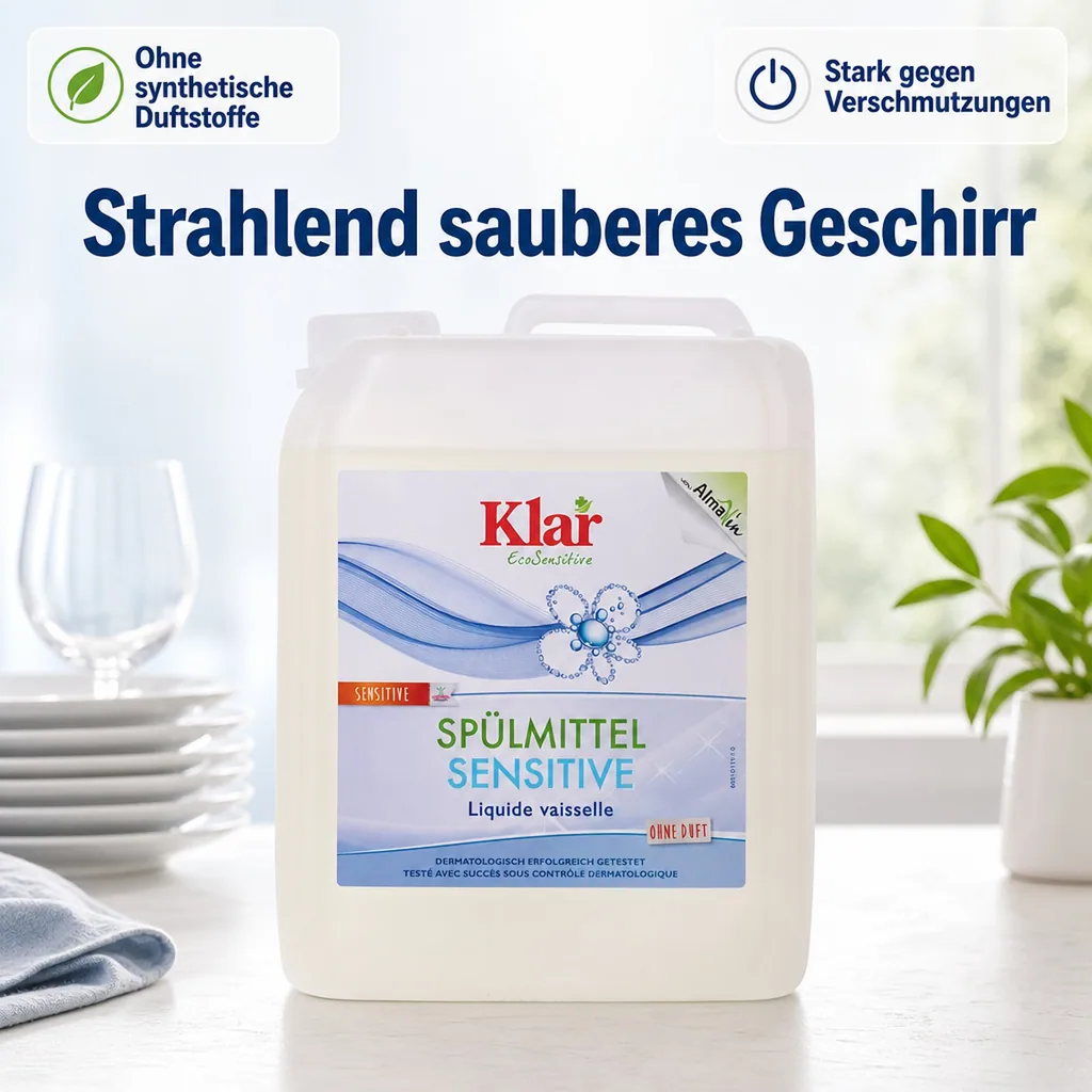 KLAR Spülmittel sensitive ohne Duft 5 Liter