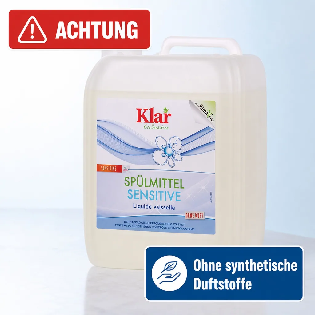 KLAR Spülmittel sensitive ohne Duft 5 Liter