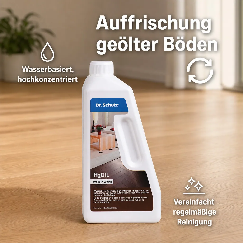 DR. SCHUTZ H2 Oil 750 ml wasserbasiertes Pflegeöl weiß-pigmentiertes