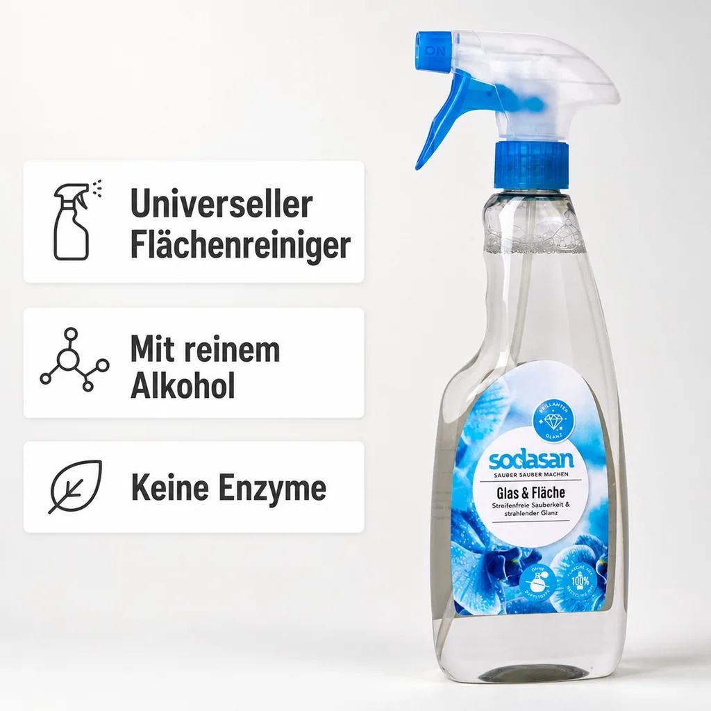 SODASAN Glasreiniger & Flächenreiniger 500ml