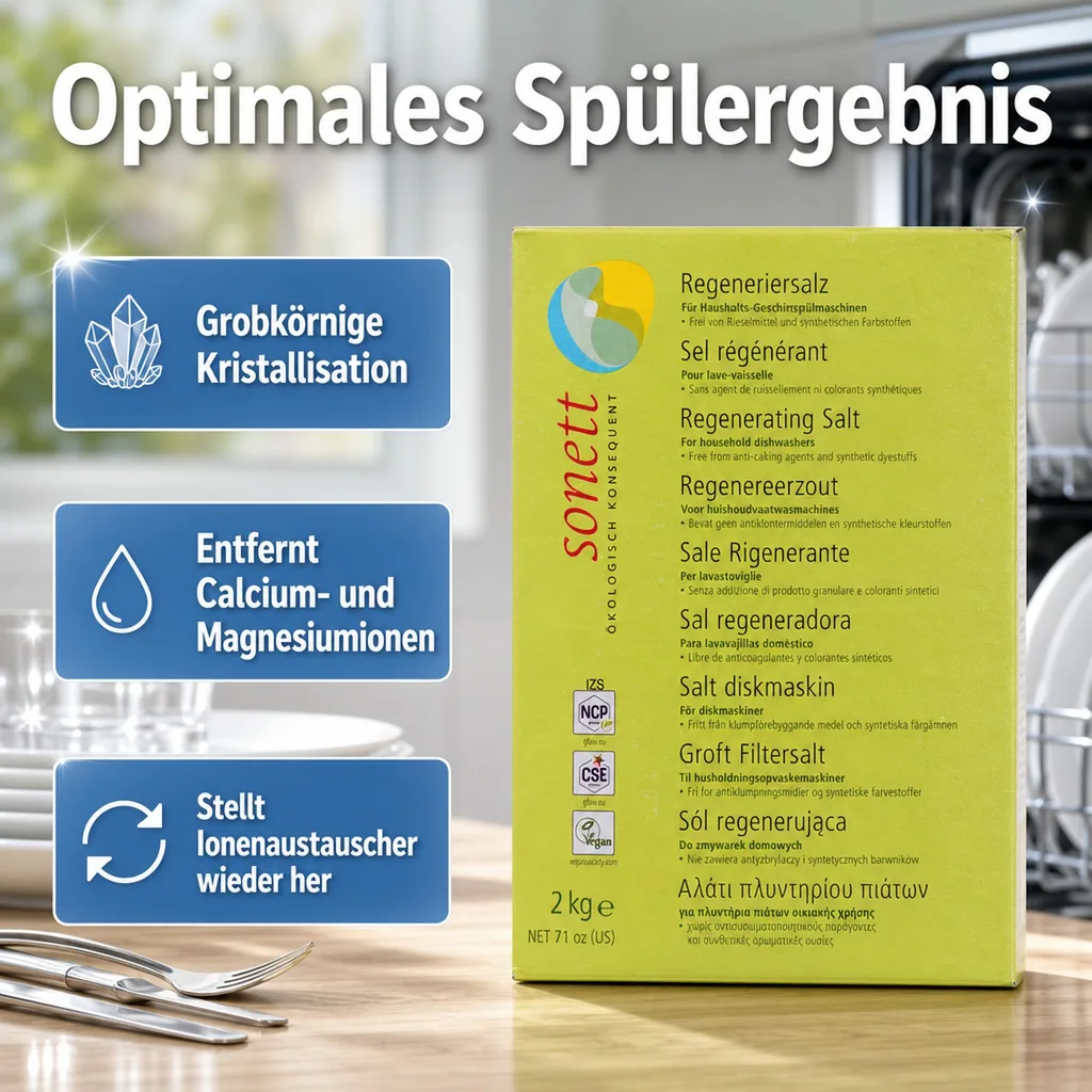 SONETT Regeneriersalz 2 kg für die Geschirrspülmaschine