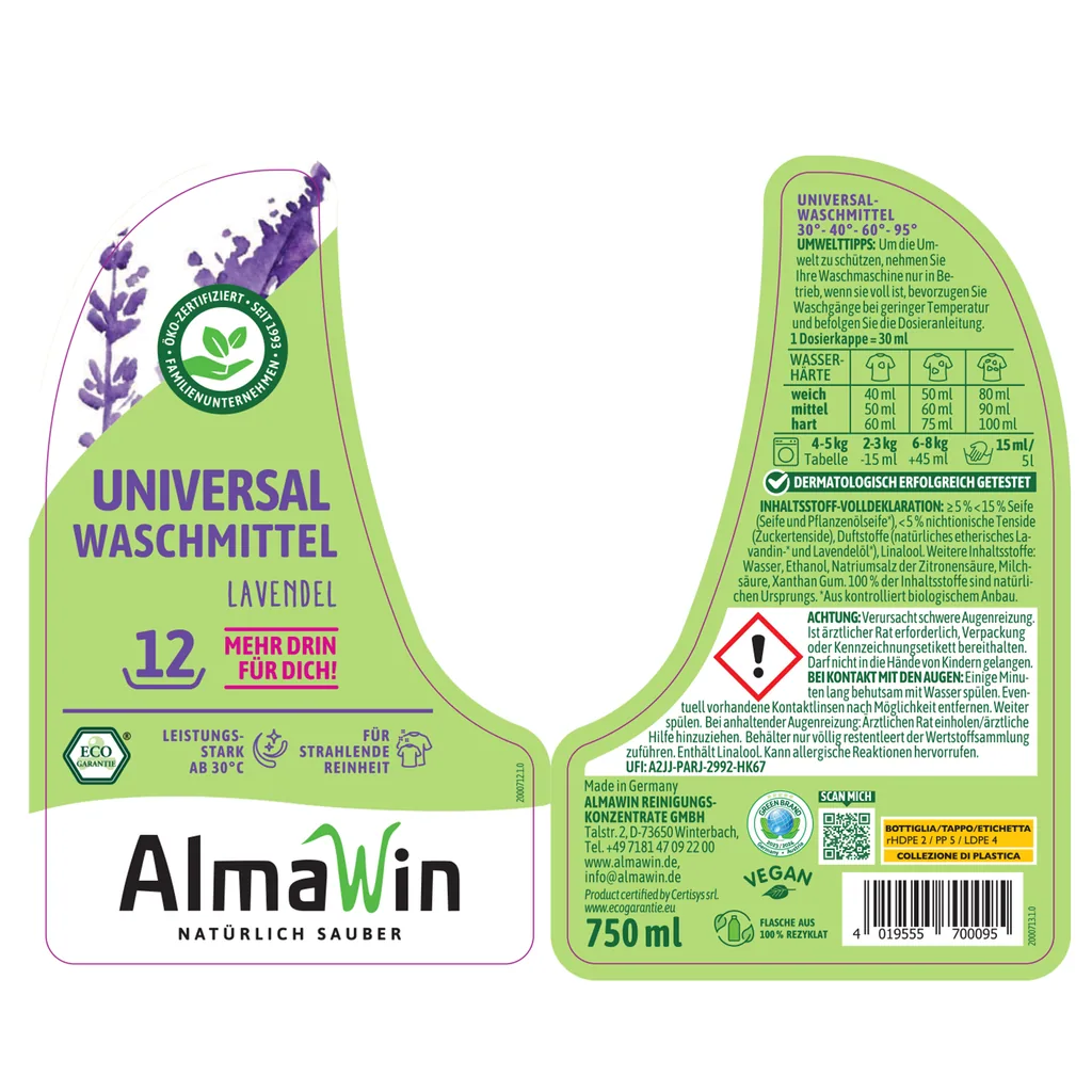 ALMAWIN Waschmittel flüssig 750ml