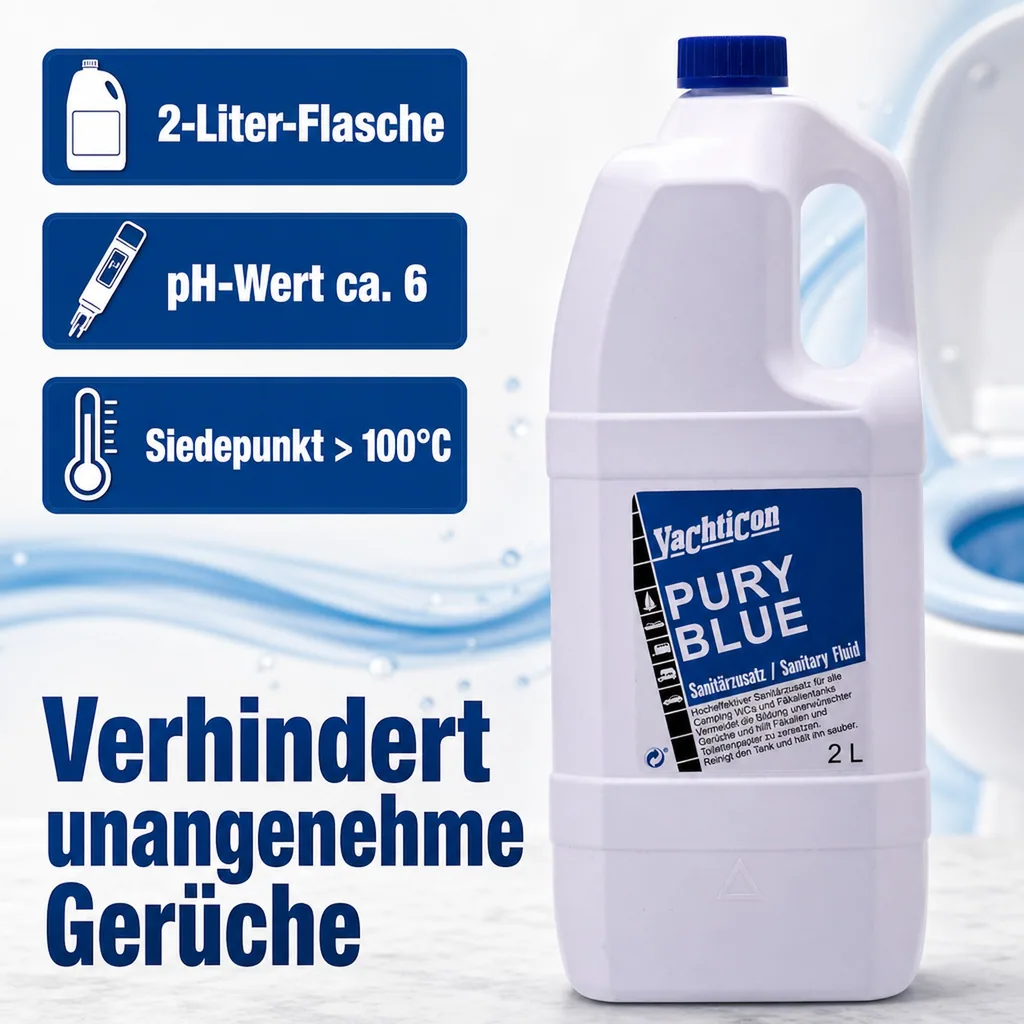 YACHTICON Pury Blue 2 Liter Sanitärflüssigkeit