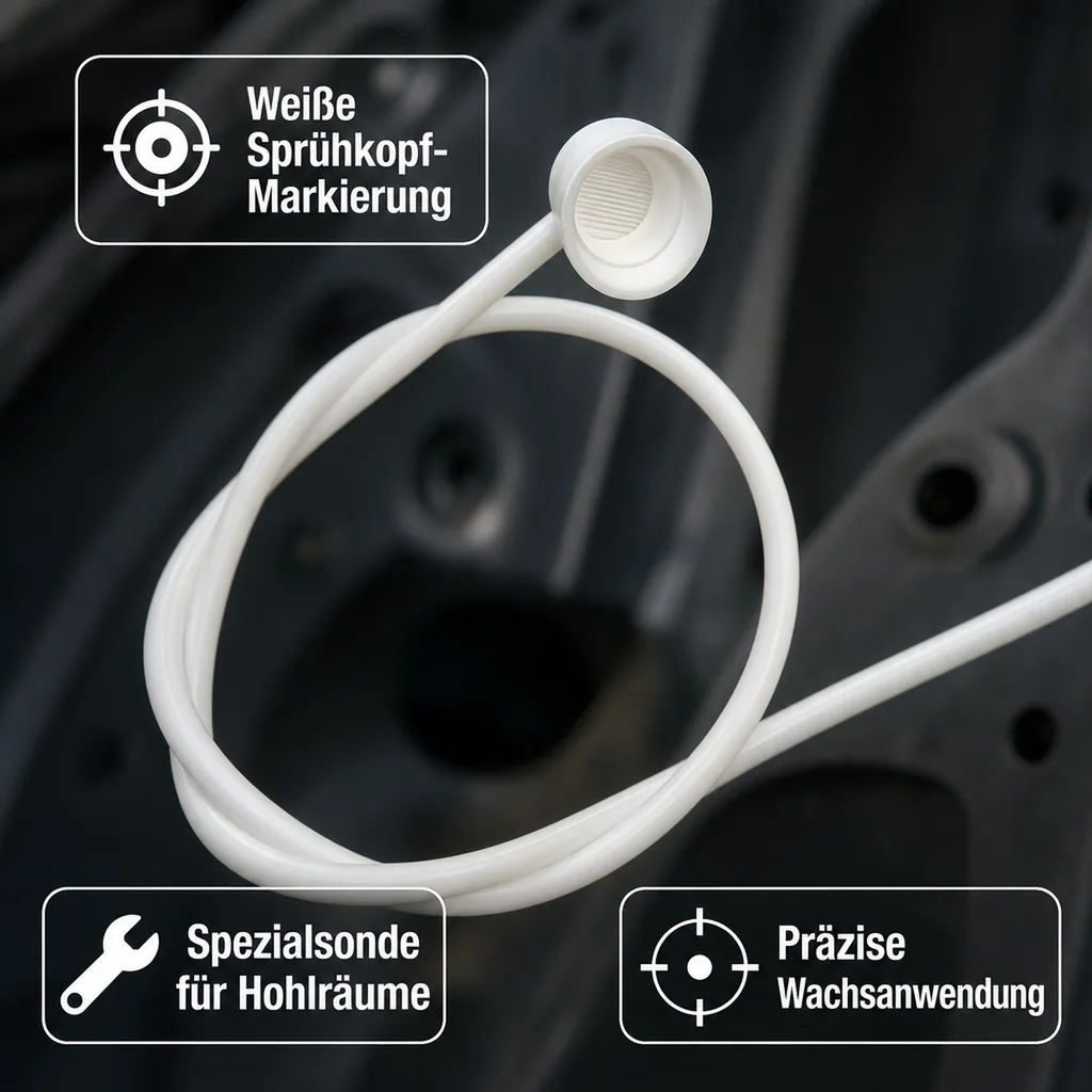 INNOTEC Hohlraumsonde Sprühsonde für Hi Temp Wax weißer Kopf