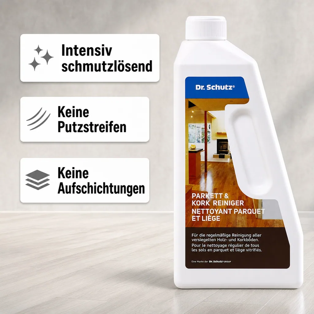 DR. SCHUTZ Parkett & Kork Reiniger 750ml für ca. 750m²