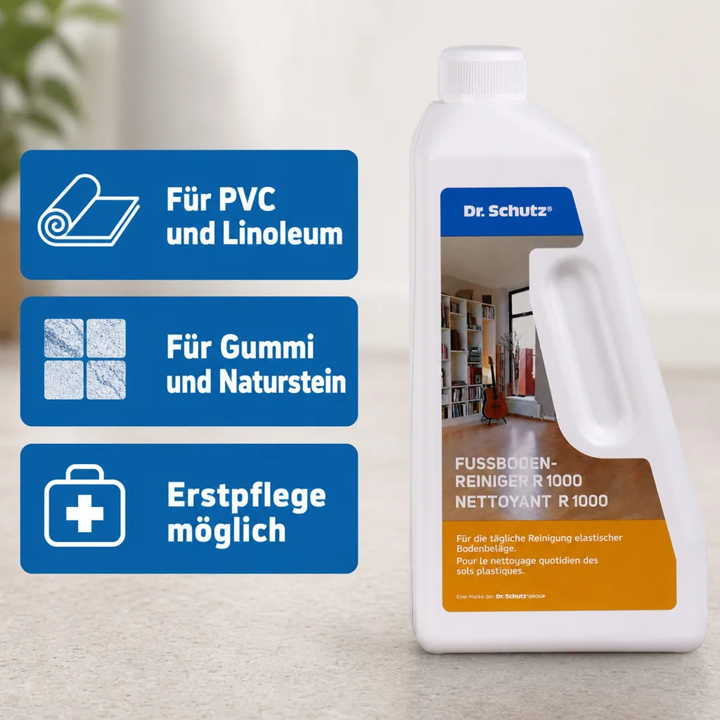DR. SCHUTZ Fußbodenreiniger R 1000 750ml Wischpflege für 750m²