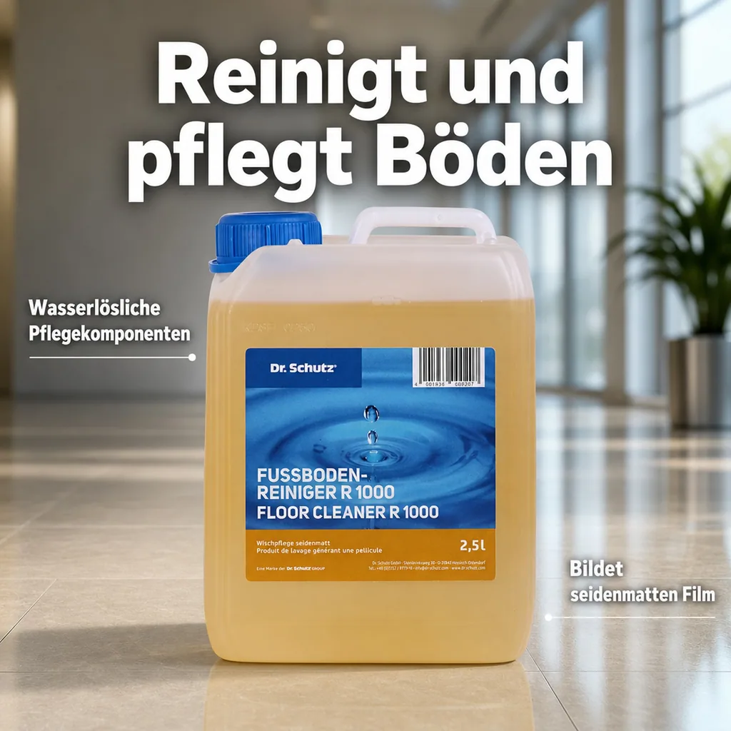 DR. SCHUTZ Fußbodenreiniger R 1000 2,5 Liter Wischpflege für 2500m²