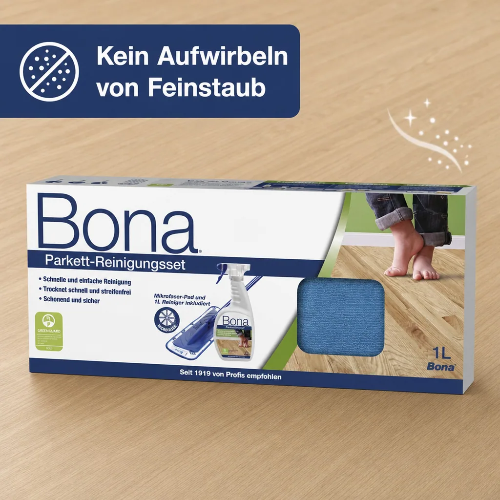 BONA Parkett-Reinigungsset 4 teilig