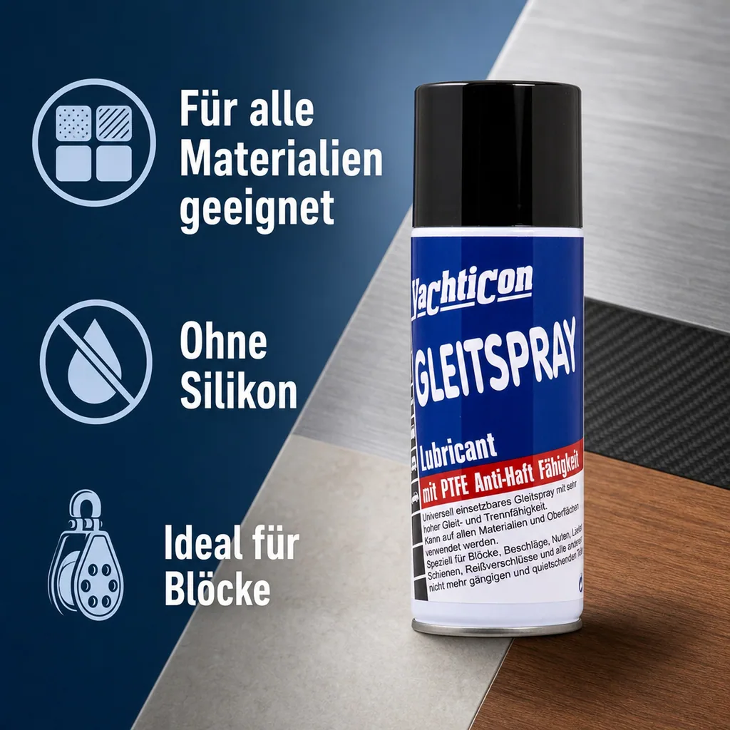 YACHTICON Gleitspray mit Teflon 300 ml surface protector