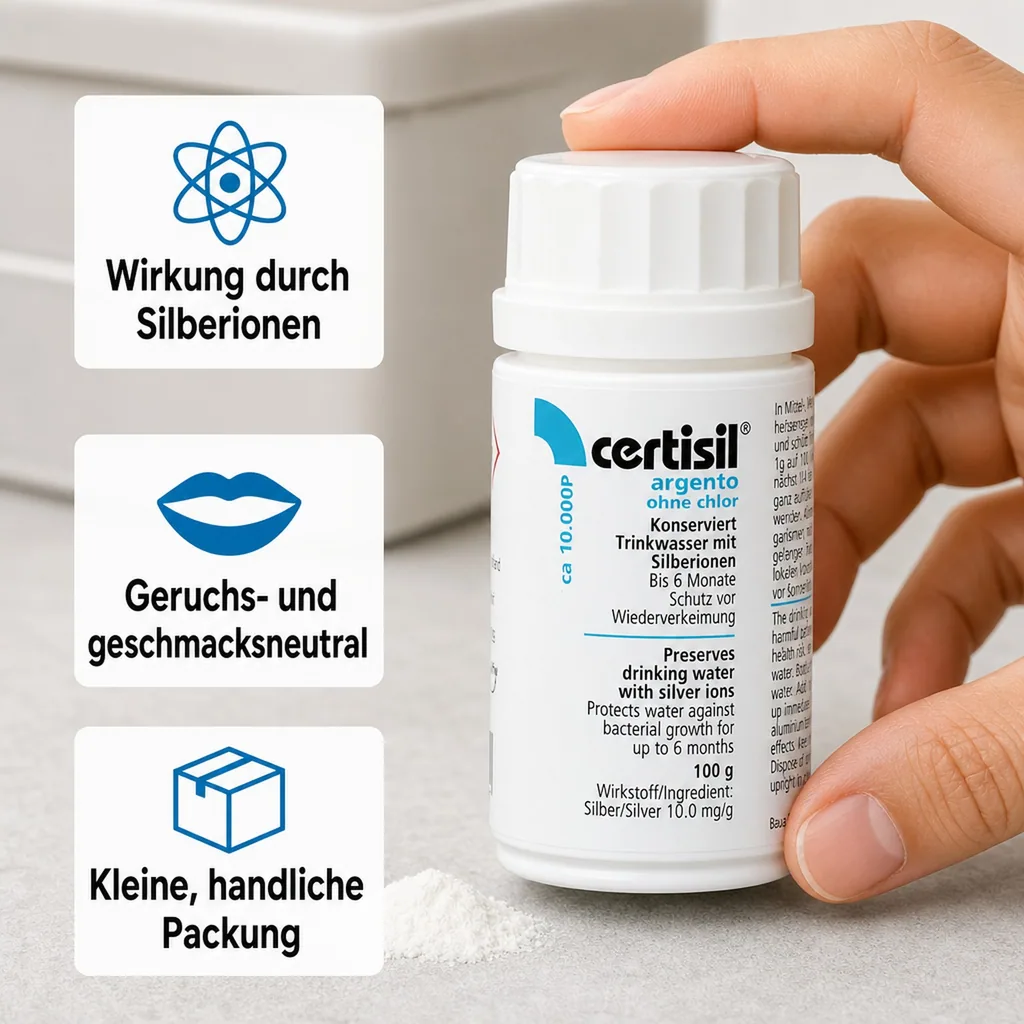KATADYN Certisil argento CA 10.000 P - 100g Pulver ohne Chlor