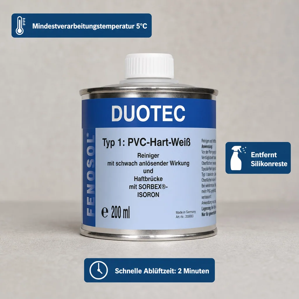 FENOPLAST Fenosol DUOTEC 200ml Typ 1 - PVC-Hart-weiß