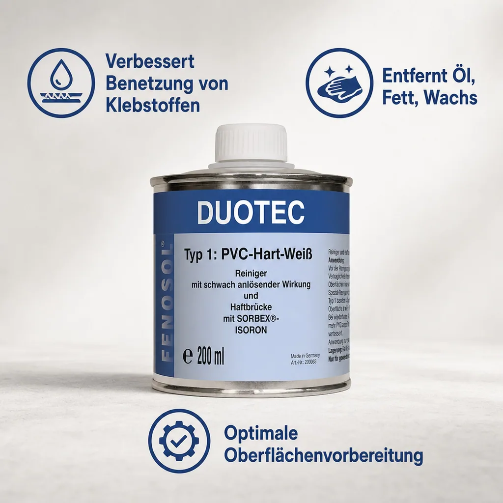 FENOPLAST Fenosol DUOTEC 200ml Typ 1 - PVC-Hart-weiß