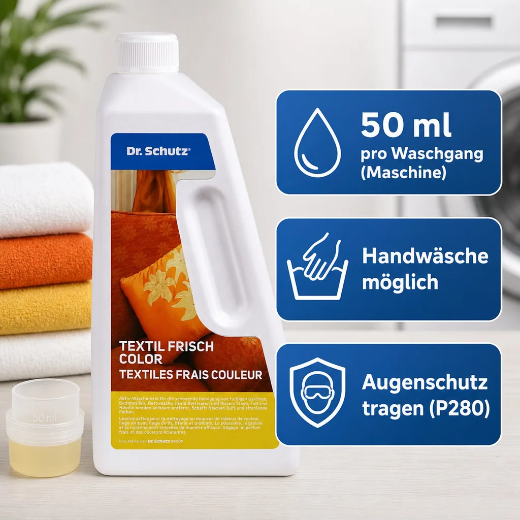DR. SCHUTZ Textil Frisch color 750 ml Waschmittel für bunte Textilien