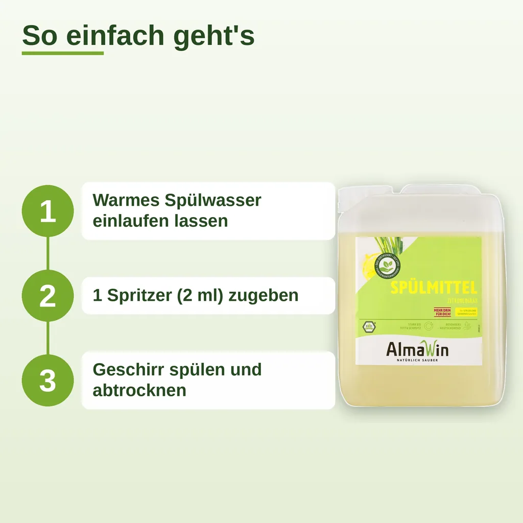 ALMAWIN Spülmittel Zitronengras 5 Liter