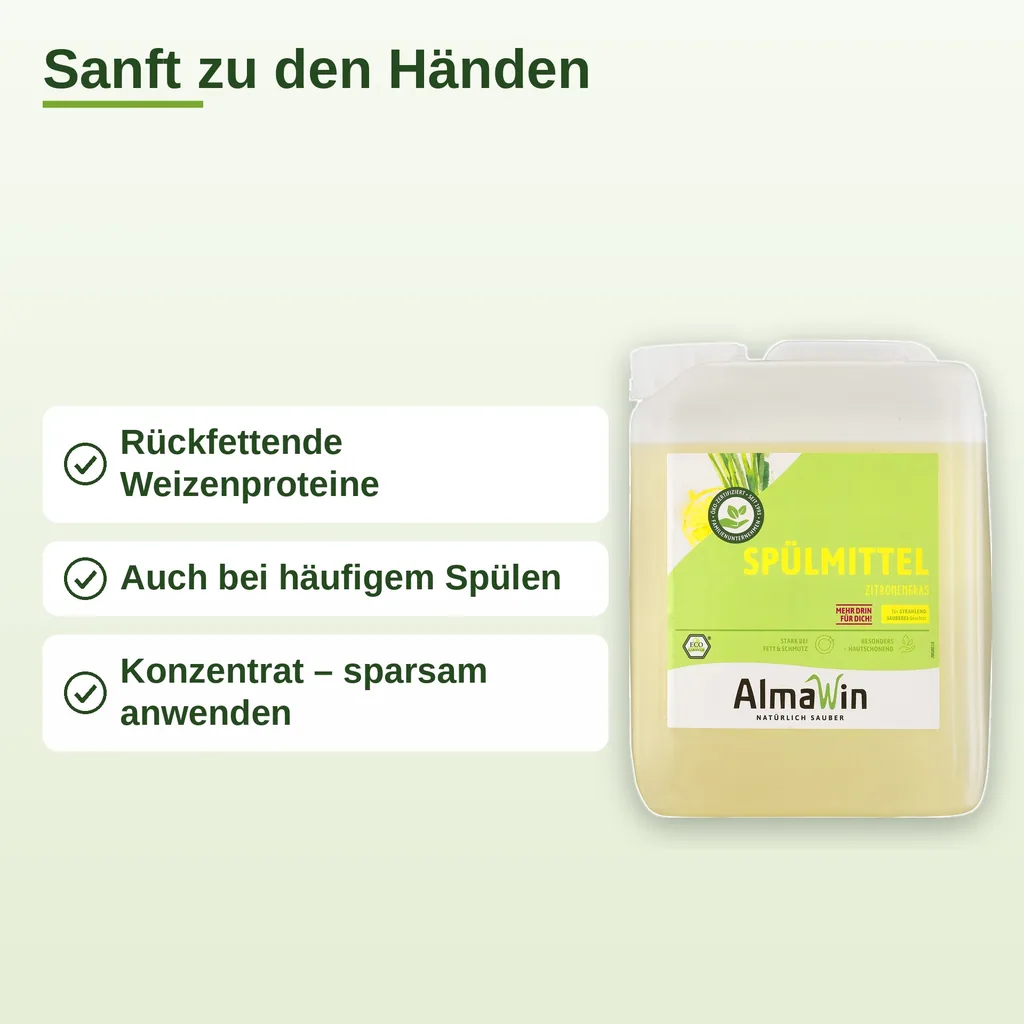 ALMAWIN Spülmittel Zitronengras 5 Liter