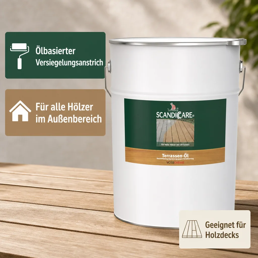 SC SCANDICCARE Terrassenöl hell+ 10 Liter