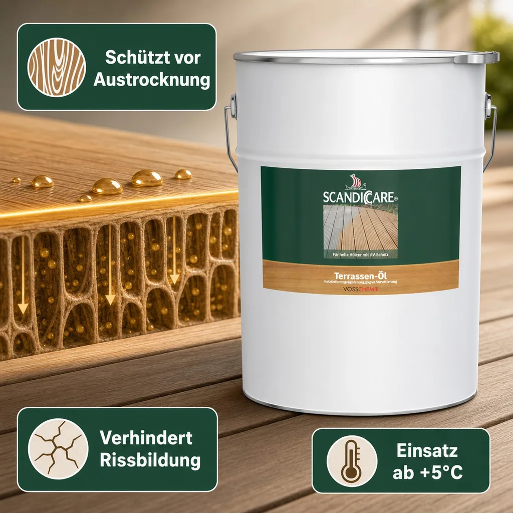 SC SCANDICCARE Terrassenöl hell+ 10 Liter