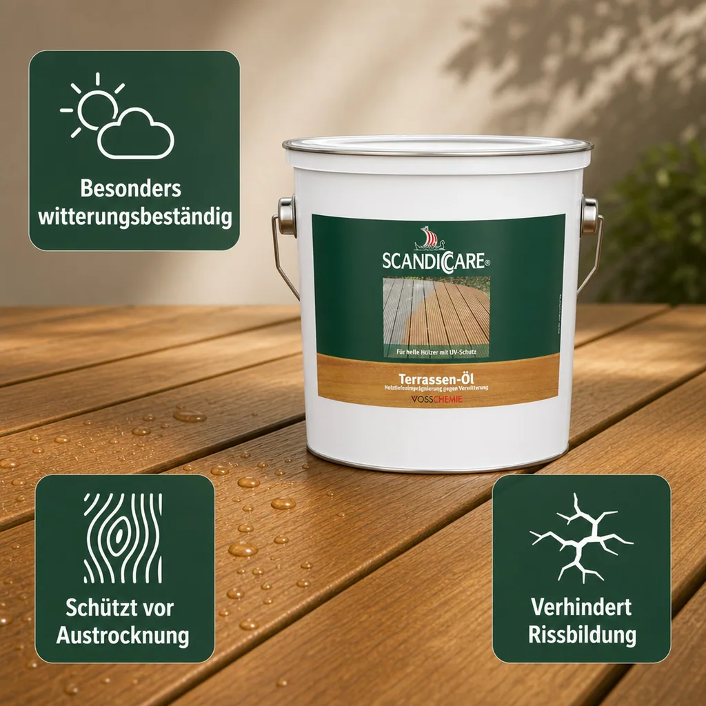 SC SCANDICCARE Terrassenöl hell+ 3 Liter