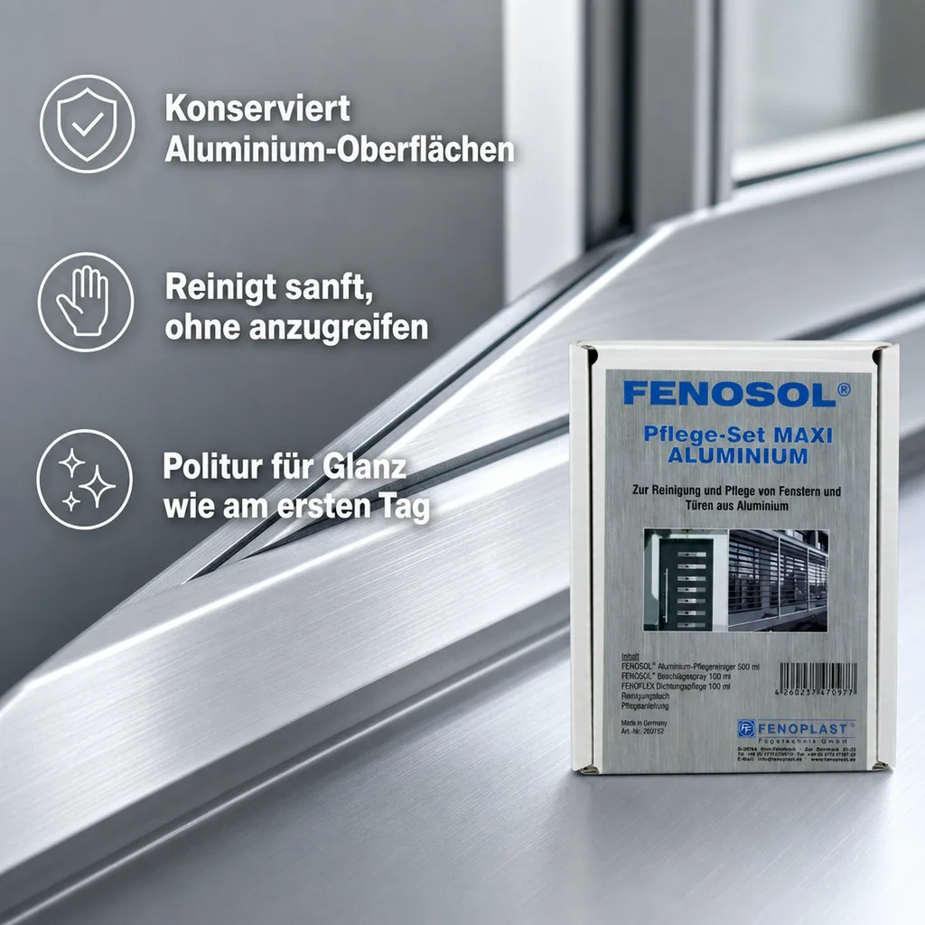 FENOPLAST Fenosol Pflege-Set Aluminium MAXI