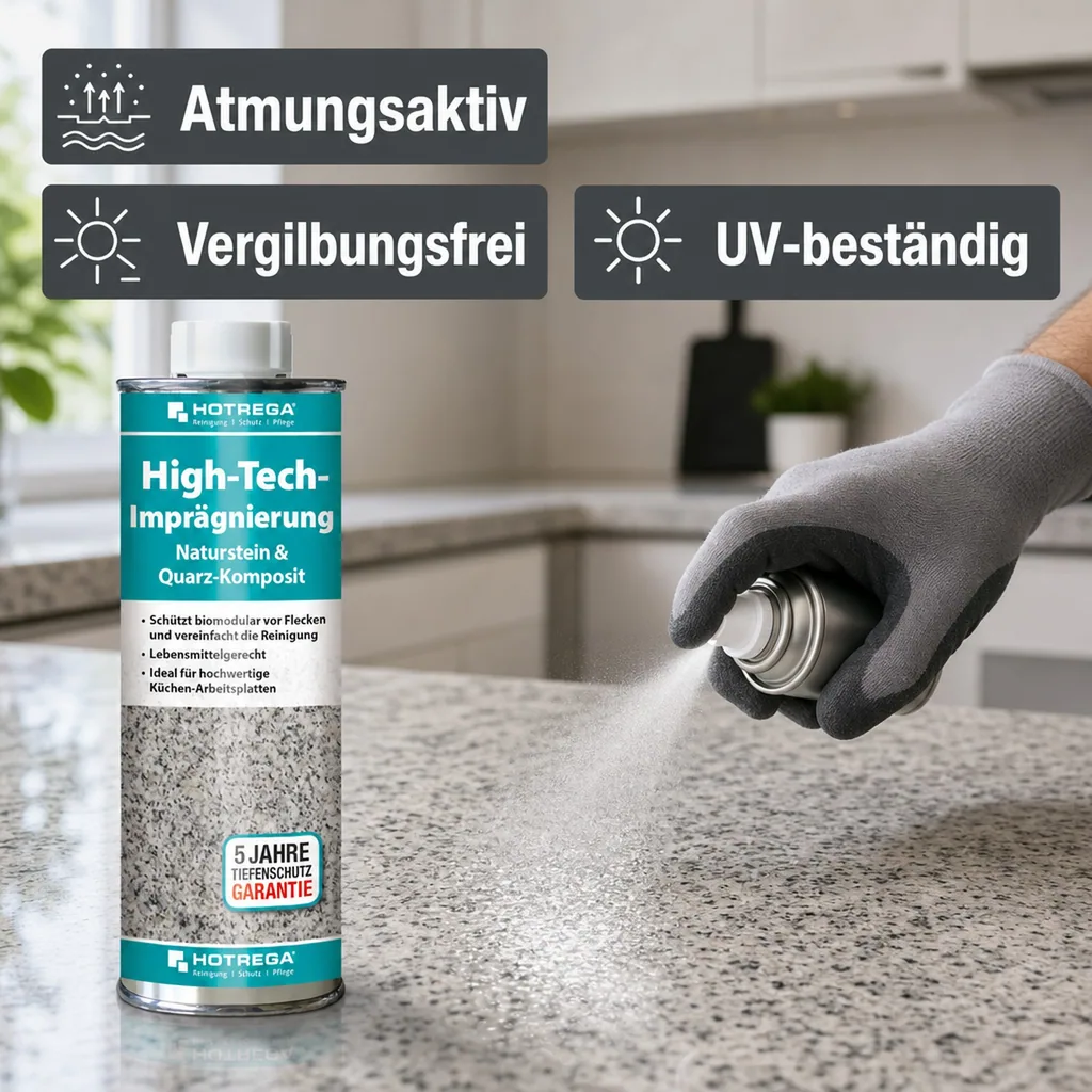HOTREGA High-Tech Imprägnierung Naturstein & Quarz Komposit 250 ml Dose