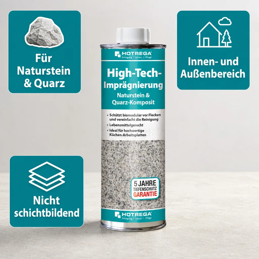 HOTREGA High-Tech Imprägnierung Naturstein & Quarz Komposit 250 ml Dose