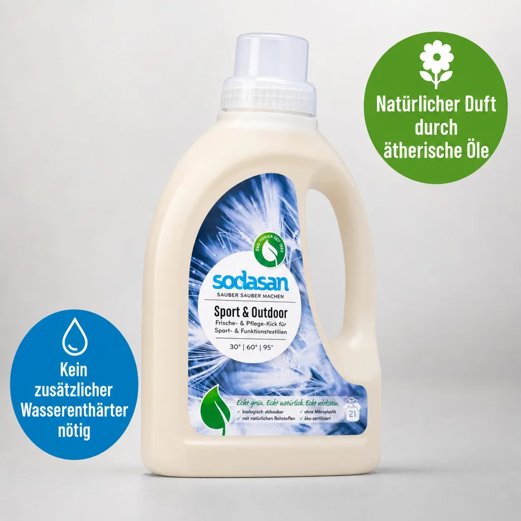 SODASAN Sport & Outdoor 750 ml Flüssigwaschmittel