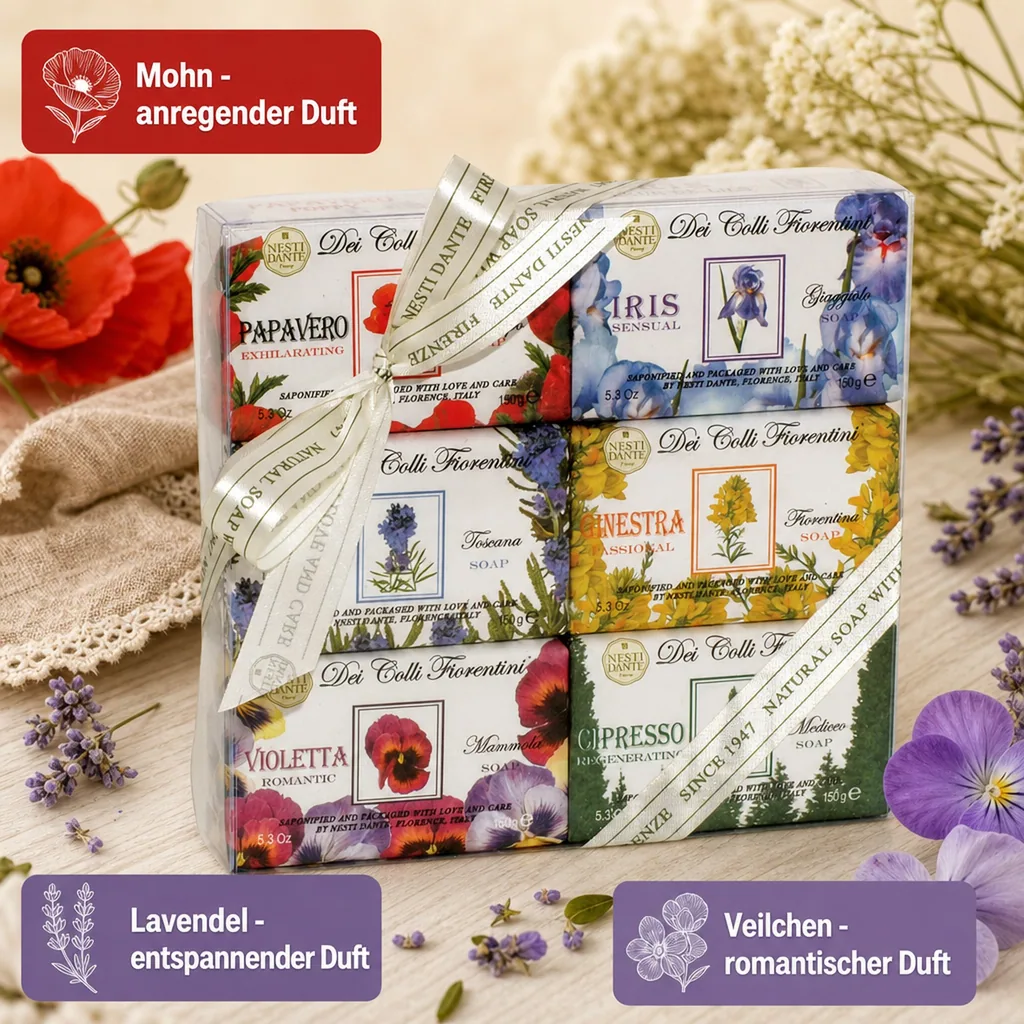 NESTI DANTE Dei Colli Fiorentini Soap SET 6 x 150 g