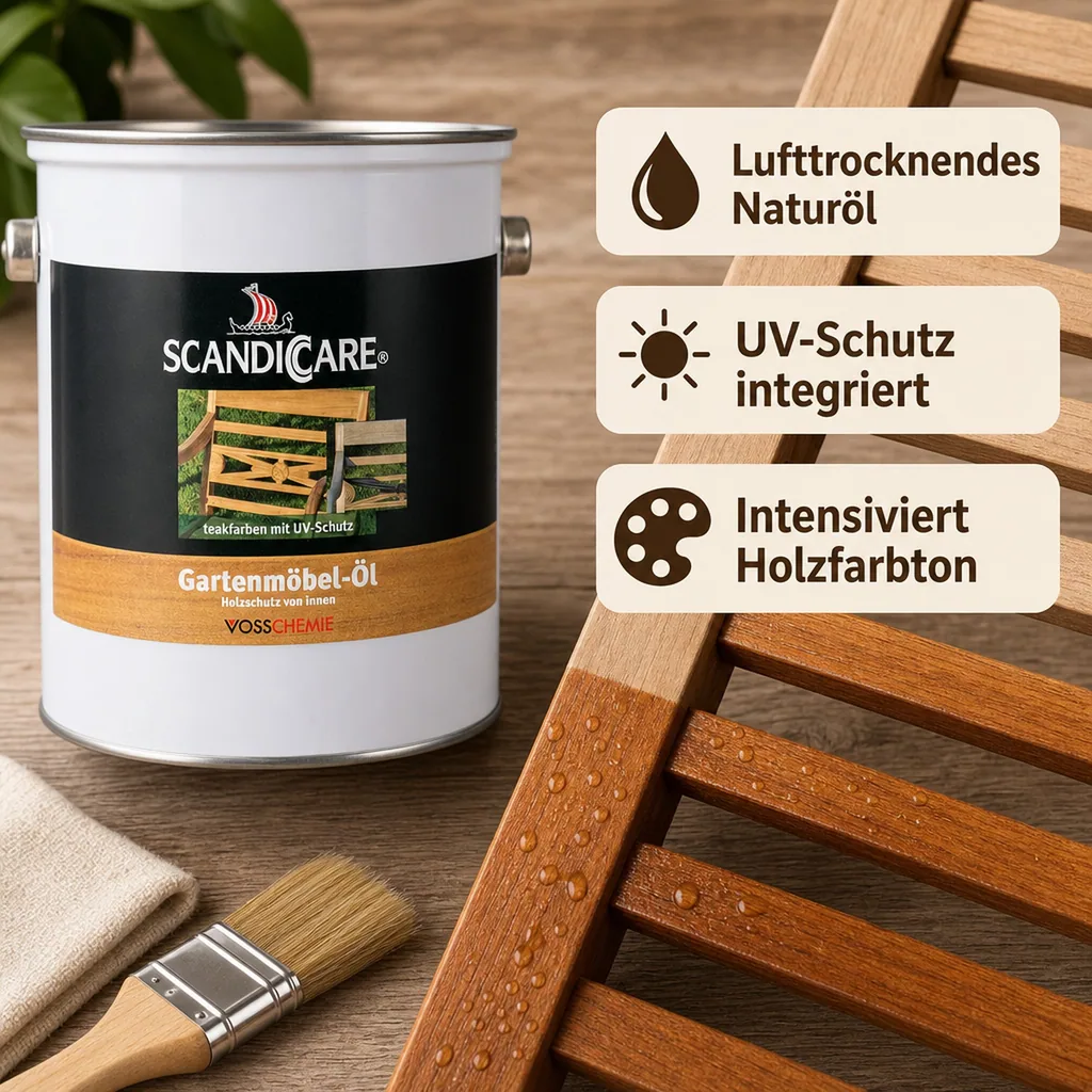 SC SCANDICCARE Gartenmöbelöl 3 Liter mit UV-Schutz