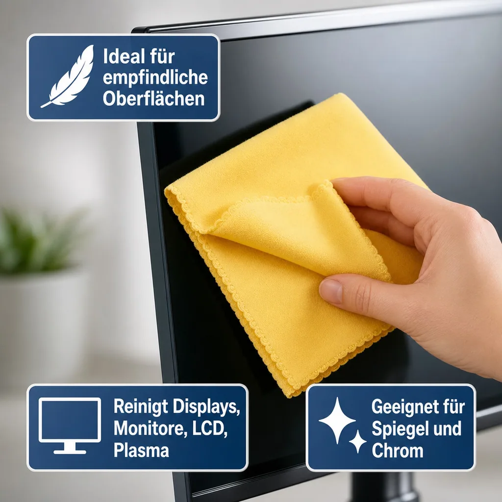MEGA Clean Softtuch 40 x 40 cm gelb 10 Stück Packung