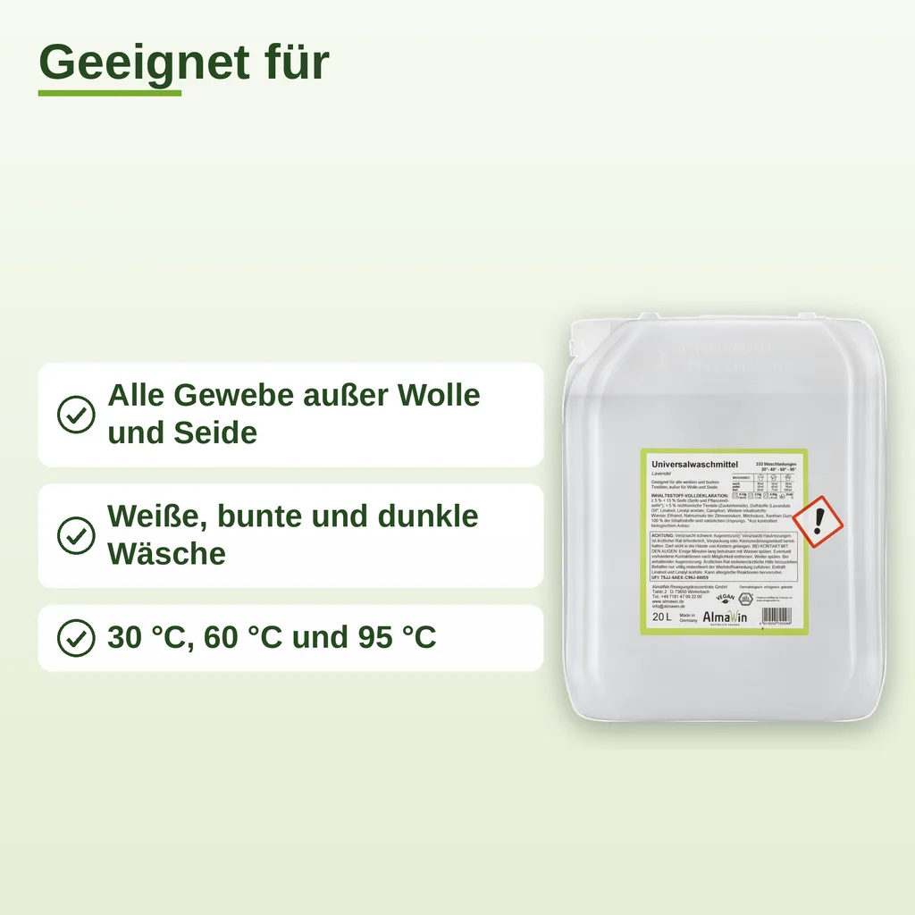 ALMAWIN Waschmittel flüssig 20 Liter